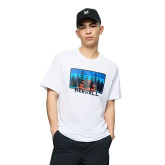 Forest Line-T-shirt med tryck för herr