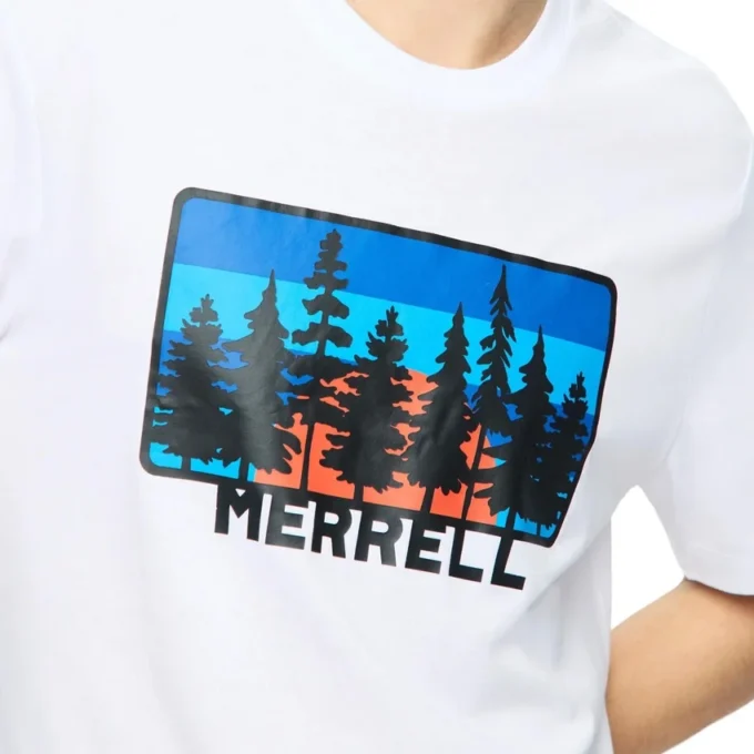 Forest Line-T-shirt med tryck för herr Forest Line-T-shirt med tryck för herr