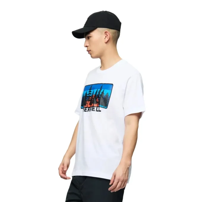 Forest Line-T-shirt med tryck för herr Forest Line-T-shirt med tryck för herr