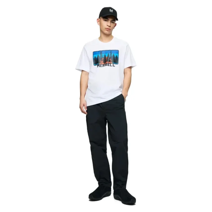 Forest Line-T-shirt med tryck för herr Forest Line-T-shirt med tryck för herr
