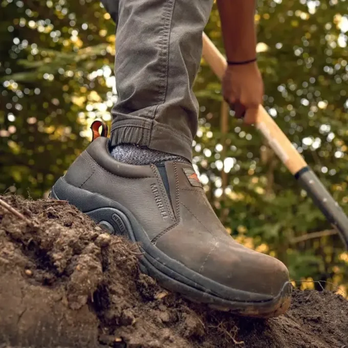 Jungle Moc läderskor med komposit-tå för män, breda Jungle Moc läderskor med komposit-tå för män, breda